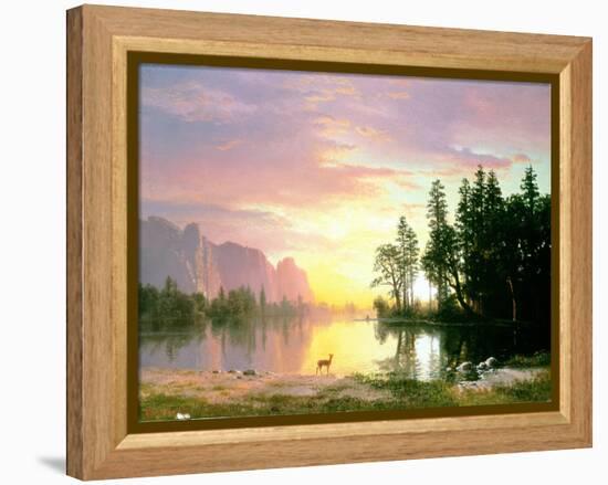 Yosemite Valley-Albert Bierstadt-Framed Premier Image Canvas