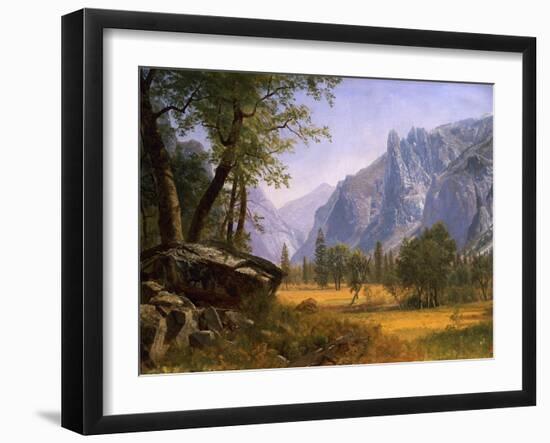 Yosemite Valley-Albert Bierstadt-Framed Giclee Print