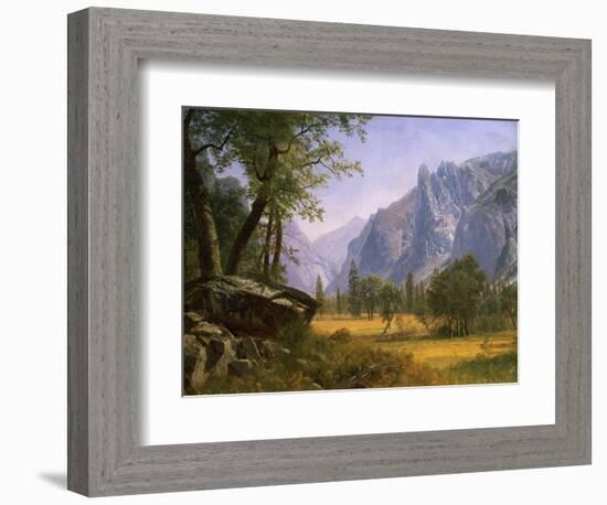 Yosemite Valley-Albert Bierstadt-Framed Giclee Print