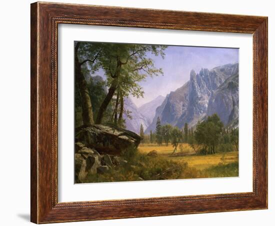 Yosemite Valley-Albert Bierstadt-Framed Giclee Print