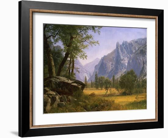 Yosemite Valley-Albert Bierstadt-Framed Giclee Print