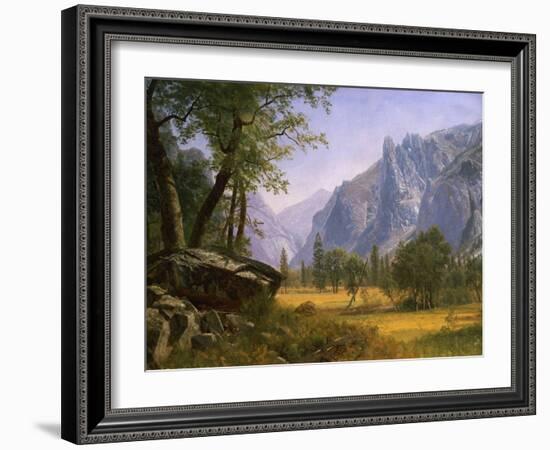 Yosemite Valley-Albert Bierstadt-Framed Giclee Print