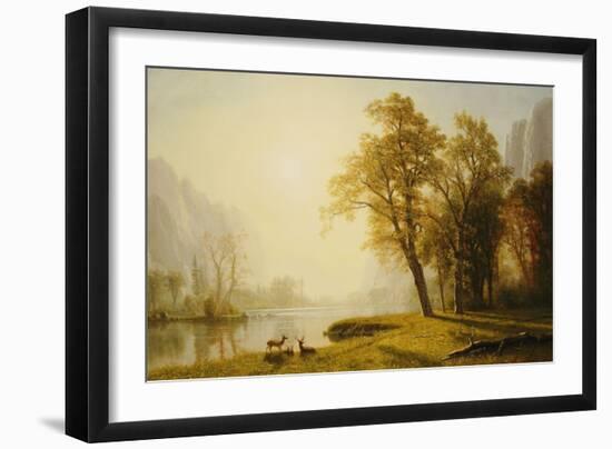 Yosemite Valley-Albert Bierstadt-Framed Giclee Print