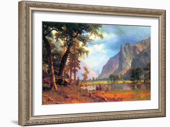 Yosemite Valley-Albert Bierstadt-Framed Art Print