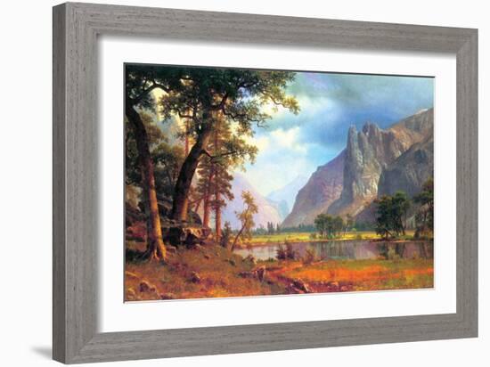 Yosemite Valley-Albert Bierstadt-Framed Art Print