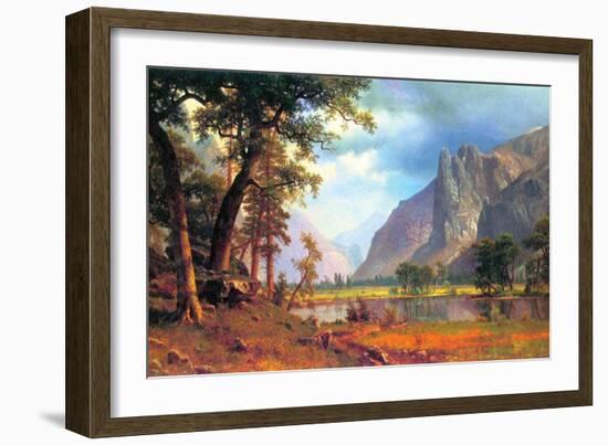 Yosemite Valley-Albert Bierstadt-Framed Art Print