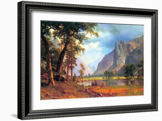 Yosemite Valley-Albert Bierstadt-Framed Art Print