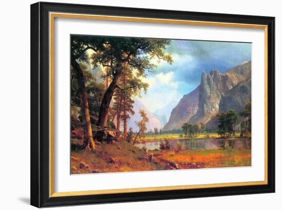 Yosemite Valley-Albert Bierstadt-Framed Art Print