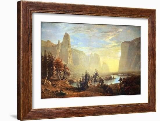 Yosemite Valley-Albert Bierstadt-Framed Art Print