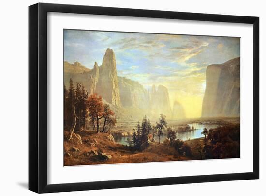 Yosemite Valley-Albert Bierstadt-Framed Art Print