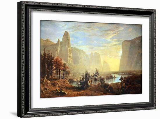 Yosemite Valley-Albert Bierstadt-Framed Art Print