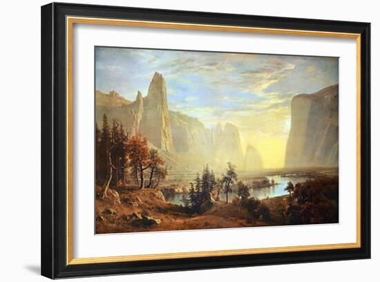 Yosemite Valley-Albert Bierstadt-Framed Art Print