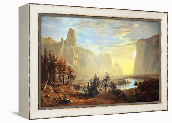 Yosemite Valley-Albert Bierstadt-Framed Stretched Canvas