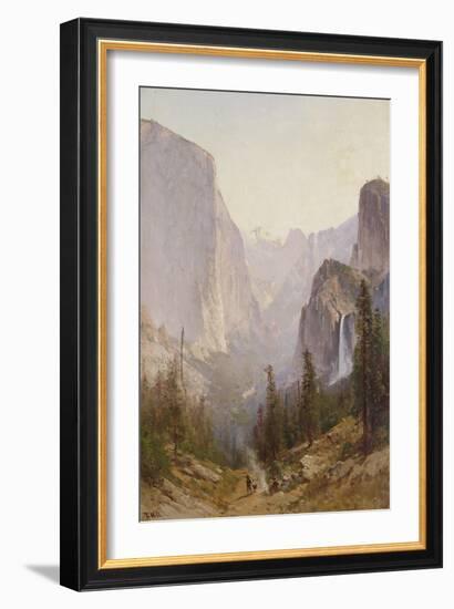 Yosemite Waterfall-Thomas Hill-Framed Giclee Print
