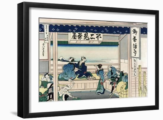 Yoshida at Tokaido-Katsushika Hokusai-Framed Art Print