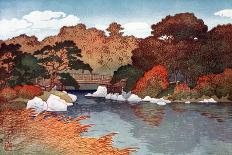 Autumn in Hundred Flower Garden at Muko-Jima, C1900-1950-Yoshida Hiroshi-Framed Giclee Print