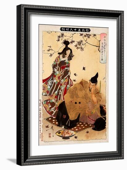 Yoshitoshi the Demon of Mount, Thirty-Six Transformations-Yoshitoshi Tsukioka-Framed Giclee Print