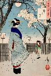 View of the Plums on the First Day of Spring-Yoshitoshi Tsukioka-Giclee Print