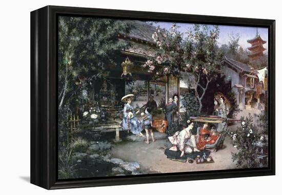 Yoshiwara, Japanese Leisure Area, 1887-Harry Humphrey Moore-Framed Premier Image Canvas