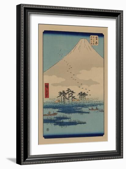 Yoshiwara-Ando Hiroshige-Framed Premium Giclee Print