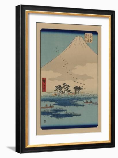 Yoshiwara-Ando Hiroshige-Framed Premium Giclee Print