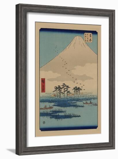 Yoshiwara-Ando Hiroshige-Framed Art Print