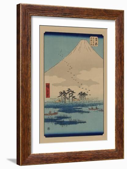 Yoshiwara-Ando Hiroshige-Framed Art Print