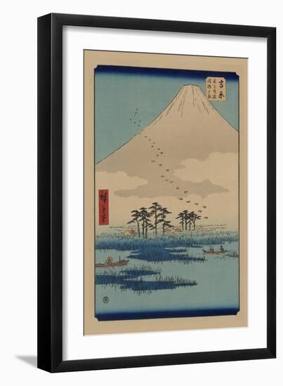 Yoshiwara-Ando Hiroshige-Framed Art Print
