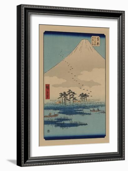 Yoshiwara-Ando Hiroshige-Framed Art Print