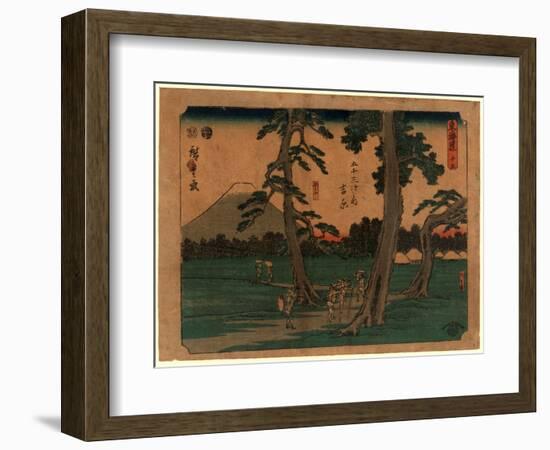 Yoshiwara-Utagawa Hiroshige-Framed Giclee Print