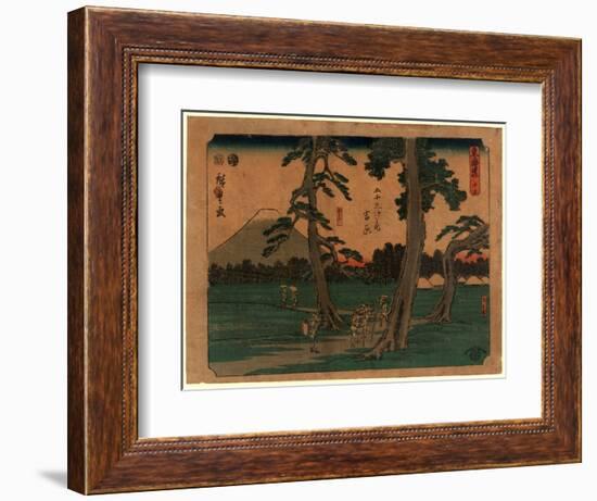 Yoshiwara-Utagawa Hiroshige-Framed Giclee Print