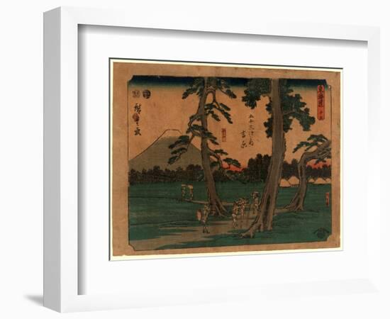 Yoshiwara-Utagawa Hiroshige-Framed Giclee Print