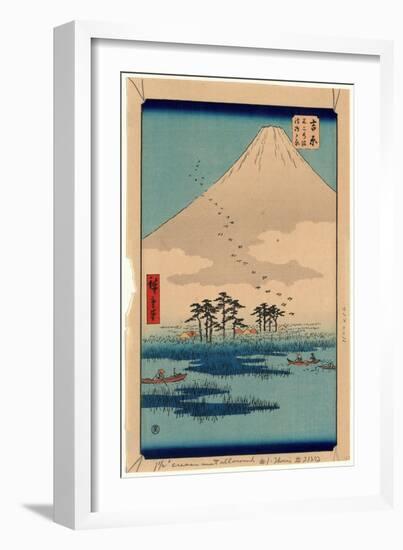 Yoshiwara-Utagawa Hiroshige-Framed Giclee Print