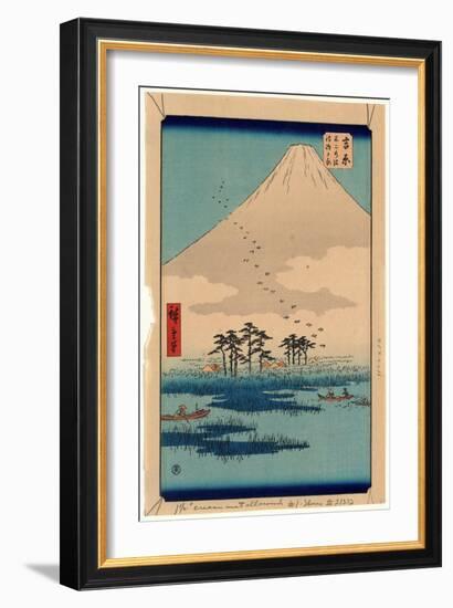 Yoshiwara-Utagawa Hiroshige-Framed Giclee Print