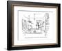 "You and I haven't had an in-house date in a long, long, long time!" - New Yorker Cartoon-George Booth-Framed Premium Giclee Print
