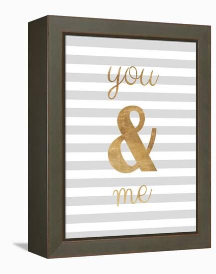 You and Me are Golden-Miyo Amori-Framed Stretched Canvas