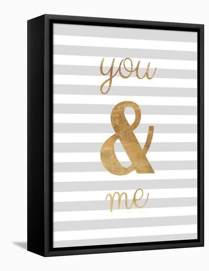 You and Me are Golden-Miyo Amori-Framed Stretched Canvas