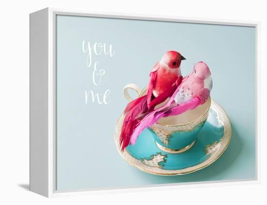 You and Me Love Birds-Susannah Tucker-Framed Stretched Canvas