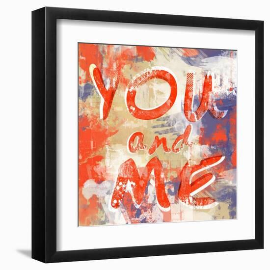 You and me-Fline-Framed Art Print