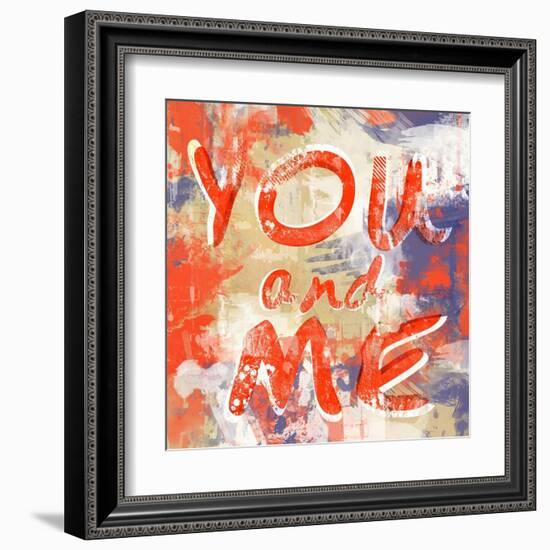 You and me-Fline-Framed Art Print