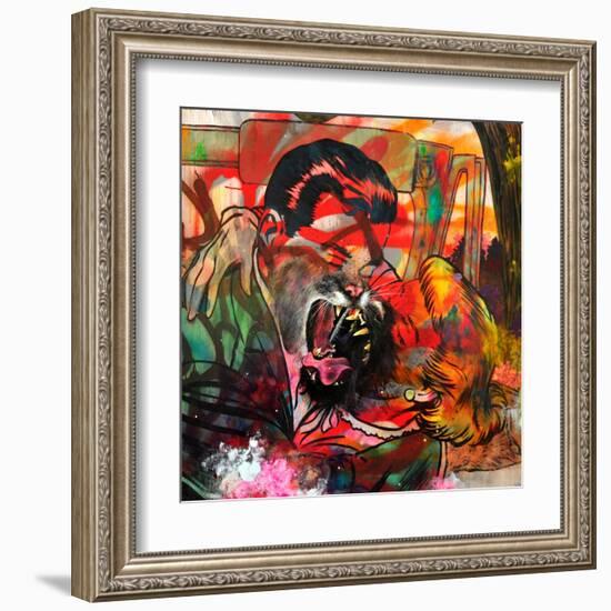 You Are a Cougar and a Panther-Shark Toof-Framed Art Print