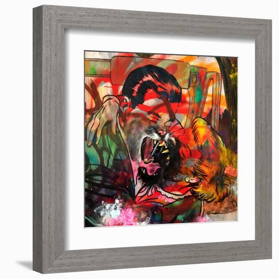 You Are a Cougar and a Panther-Shark Toof-Framed Art Print