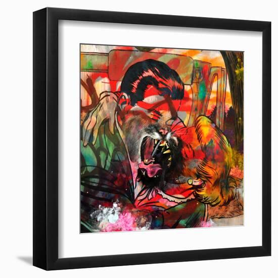 You Are a Cougar and a Panther-Shark Toof-Framed Art Print