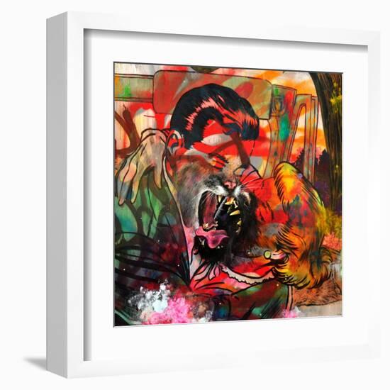 You Are a Cougar and a Panther-Shark Toof-Framed Art Print