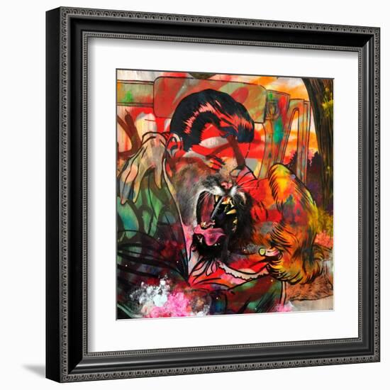 You Are a Cougar and a Panther-Shark Toof-Framed Art Print