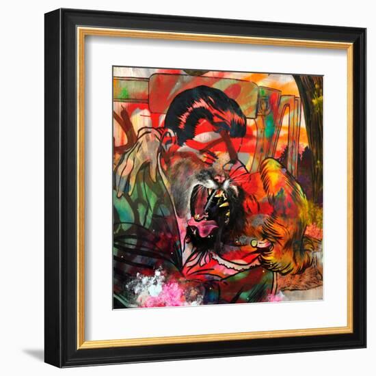 You Are a Cougar and a Panther-Shark Toof-Framed Art Print