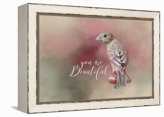 You are Beautiful with words-Jai Johnson-Framed Premier Image Canvas