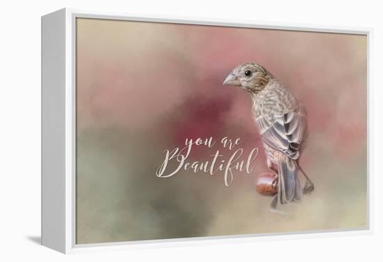 You are Beautiful with words-Jai Johnson-Framed Premier Image Canvas