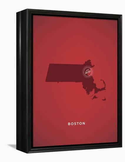 You Are Here Boston-null-Framed Stretched Canvas