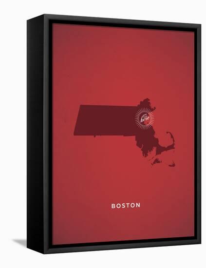 You Are Here Boston-null-Framed Stretched Canvas